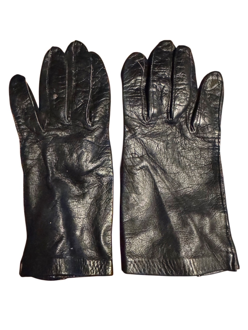 Vintage Women’s Genuine Leather Driving Gloves, Made in Italy - Circa 1940-1950 - Picture 2 of 10